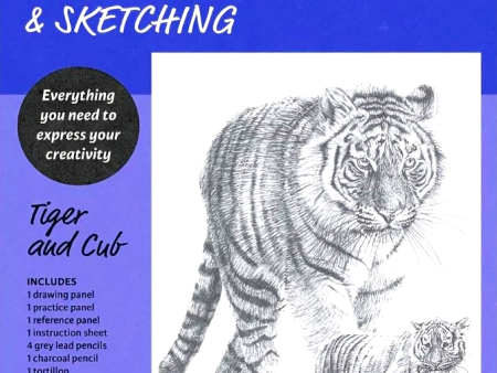 Art Maker Made Simple Drawing & Sketching Kit: Tiger And Cub Online now