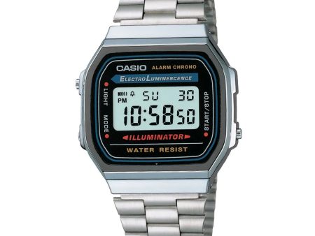 Casio - A168WA-1WDF - Stainless Steel Wrist Watch for Men - Digital   Vintage Series For Discount