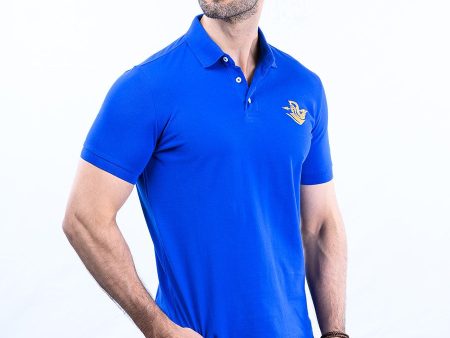 Nabeel & Aqeel Spartan Signature Polo Shirt Royal Blue NASP0013 Sale