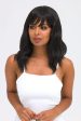 Black long wavy bob wig (lob): Sigrid Cheap