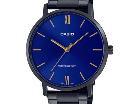 Casio - MTP-VT01B-2BUDF - Stainless Steel Wrist Watch for Men on Sale