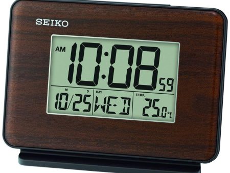 SEIKO LCD Dual Alarm Clock QHL068 Fashion