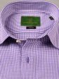 Nabeel & Aqeel Shirt Hidden Button Down Collar R-06 Custom Fit Purple Check NSHH6C05 Online