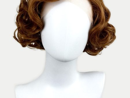 Auburn pinup wig, lace front, vintage style: Tawney Sale