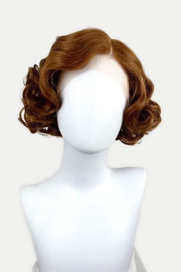 Auburn pinup wig, lace front, vintage style: Tawney Sale