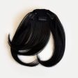 Clip in fringe hairpiece clip-in curtain bangs, with long, face framing whisps: Sabrina Online Sale