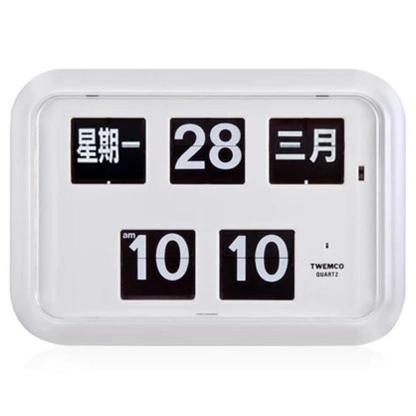 Twemco QD-35 Flip Clock White (Chinese Character) Discount