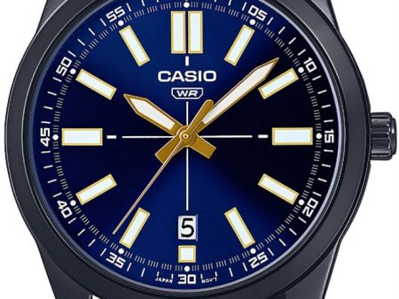 Casio - MTP-VD02BL-2EUDF - Stainless Steel Wrist Watch for Men Cheap