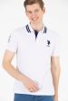 USPA Polo Shirt Men White VR013 USPOM195 Big Pony Logo Number 3 US Polo Assn. Online Sale