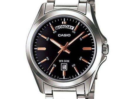 Casio - MTP-1370D-1A2VDF - Stainless Steel Watch For Men Sale