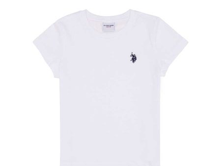 USPA Boys T-Shirt Round Nack White VR013 USTSB038 Hot on Sale