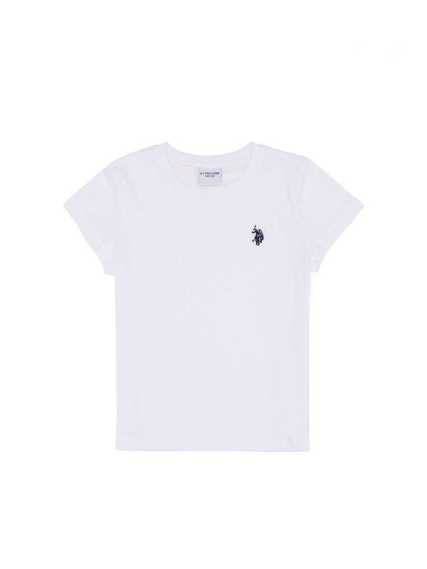 USPA Boys T-Shirt Round Nack White VR013 USTSB038 Hot on Sale