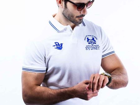 Nabeel & Aqeel Spartan Champions Of The World Polo Shirt White NASP0027 Supply