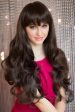 Long dark brown wig with gentle waves: Marina Fashion