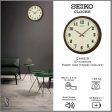 Seiko Brown Frame Cream Dial Wall clock QXA632B Online Sale