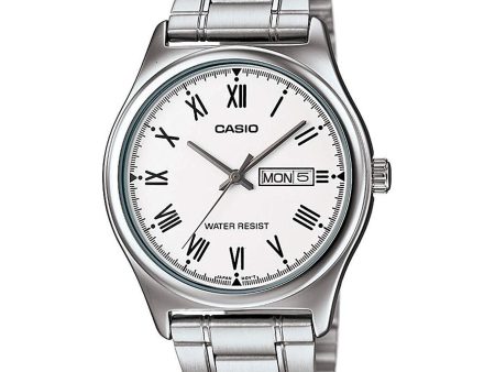 Casio - MTP-V006D-7BUDF - Stainless Steel Wrist Watch for Men Cheap