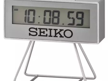 Seiko Mini Marathon Silver Digital Alarm Clock (Limited Edition) QHL087S Cheap