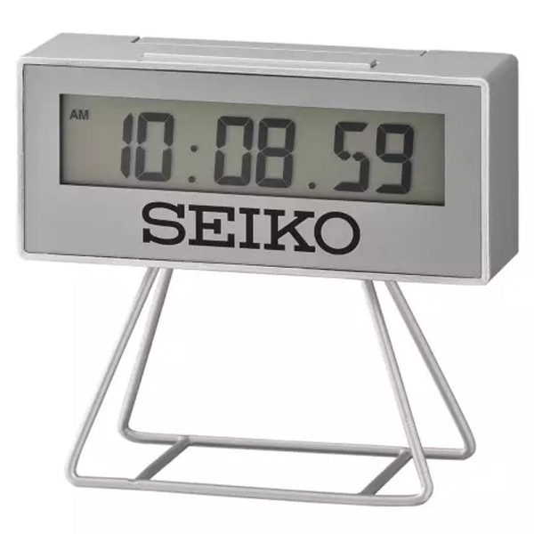 Seiko Mini Marathon Silver Digital Alarm Clock (Limited Edition) QHL087S Cheap