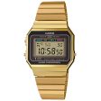 Casio Vintage Digital Gold Plated Watch A700WG-9ADF Sale