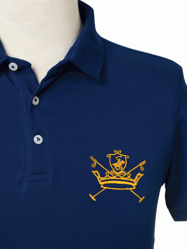 Kings Club Couture Polo Horse Shield Navy Men KCPHS009 Supply