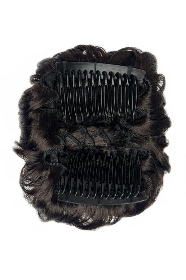 Hair poodle clip-in hairpiece bun vintage style 1950s: Lucille For Sale