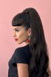 Clip-in fringe hairpiece clip-in micro-bangs, thick, straight retro rockabilly style: Ida For Sale