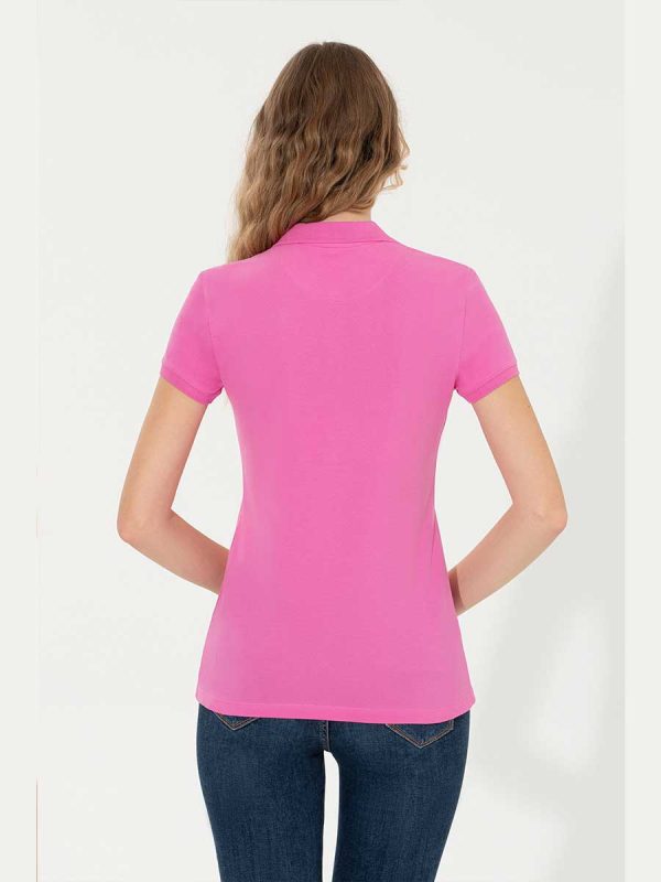 USPA Polo Shirt Women Pink VR041 USPOW042 SCH  US Polo Assn. Supply