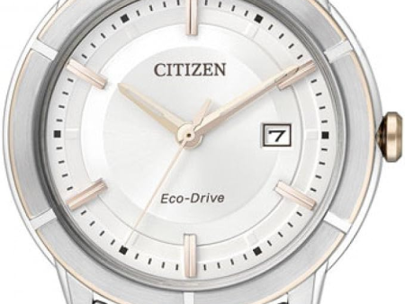 Citizen Eco-Drive White Dial Stainless Steel Men s Watch – Model AW1084-51A Sale