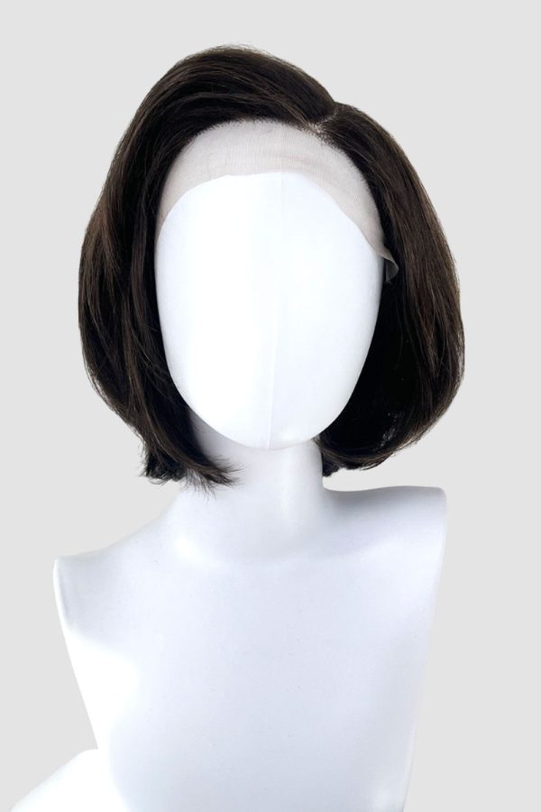 Lacefront wig, Italian bob, brown with blonde highlights: Lucia Online Hot Sale