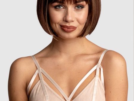 Brown bob wig with blonde highlights: Bethany For Discount