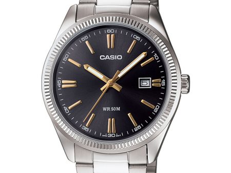 Casio - MTP-1302D-1A2VDF - Stainless Steel Wrist Watch for Men Hot on Sale