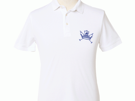 Kings Club Couture Polo Horse Shield White Men KCPHS007 Online Sale