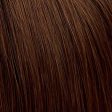 Brown long bob wig, layered with straight fringe: Katia Supply