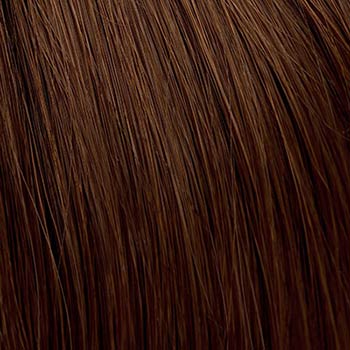 Brown long bob wig, layered with straight fringe: Katia Supply