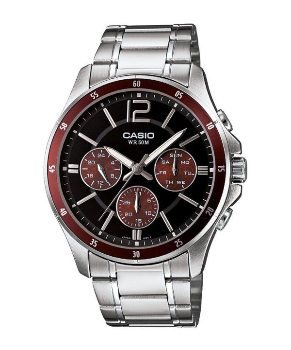 Casio - MTP-1374D-5AVDF - Stainless Steel Watch For Men Online Hot Sale