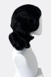 Black 40s style wig with beautiful marcel waves: Dita Discount