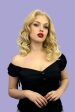 Blonde pinup wig, lace front: Irina Online now