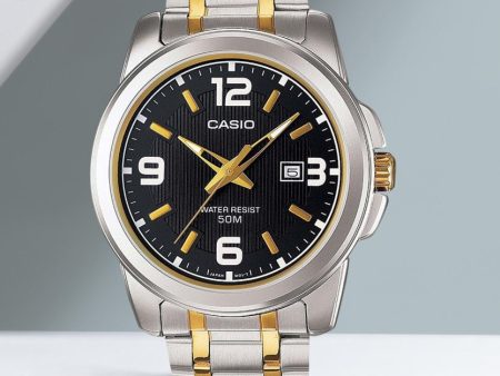 Casio - MTP-1314SG-1AVDF - Stainless Steel Wrist Watch for Men Online now