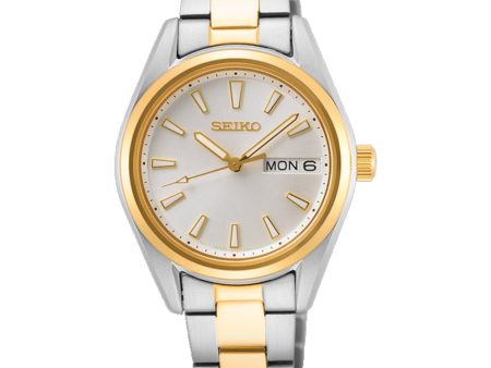 Seiko Classic Gold Two-tone Ladies Quartz Watch SUR454P1 For Discount