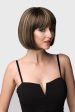 Chestnut brown bob wig with blonde highlights: Lorna For Discount