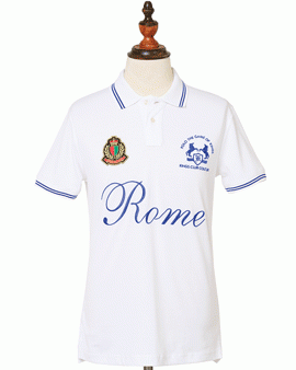 Kings Club Couture Polo Rome White Men KCPCR001 on Sale