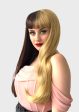 Brown and Blonde half-and-half, split wig: Marguerite Fashion