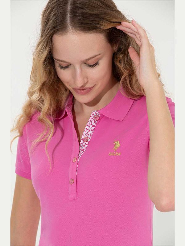 USPA Polo Shirt Women Pink VR041 USPOW042 SCH  US Polo Assn. Supply