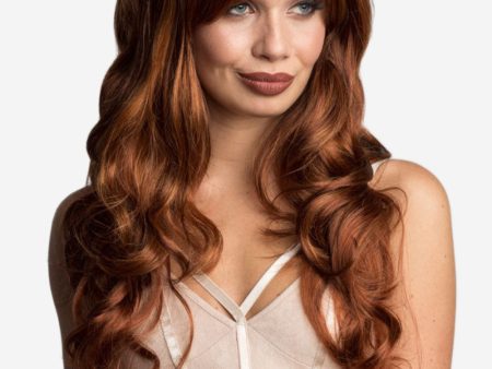 Long red auburn and blonde wig: Amanda Online Hot Sale