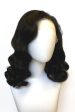 Black pinup wig, lace front: Tyra Online Sale