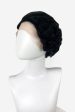 Black lacefront wig, pinup vintage style, short with finger waves: Viola on Sale