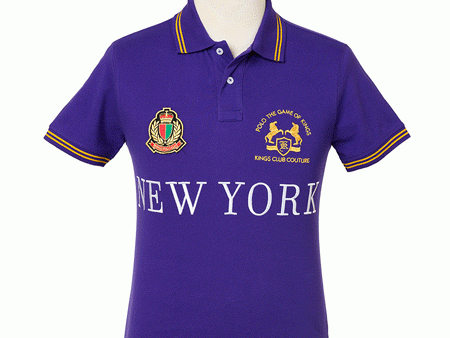 Kings Club Couture Polo New York Purple Men KCPCNY01 Fashion