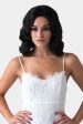 Black 40s style wig with beautiful marcel waves: Dita Discount