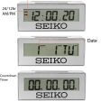 Seiko Mini Marathon Silver Digital Alarm Clock (Limited Edition) QHL087S Cheap