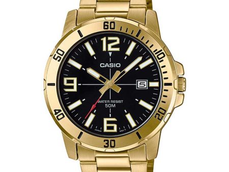 Casio - MTP-VD01G-1BVUDF - Stainless Steel Wrist Watch for Men For Discount